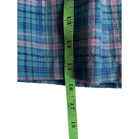 American Eagle Womens High-Waisted Plaid Mini Skirt Size S Linen Academia Preppy - Picture 8 of 12